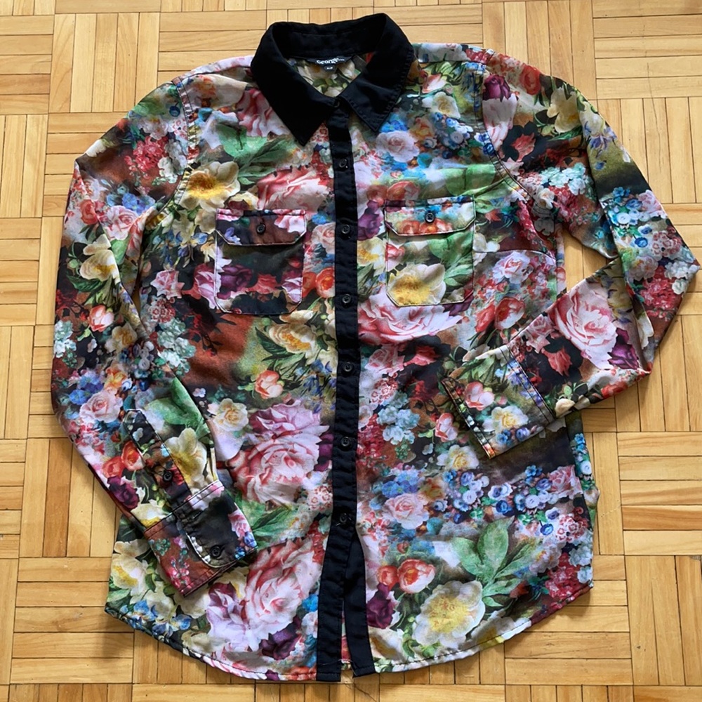 ❌SOLD❌Colourful Button front blouse